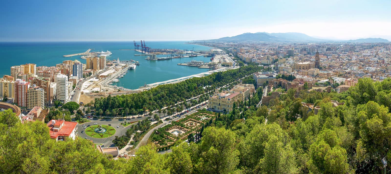 Vista de Málaga